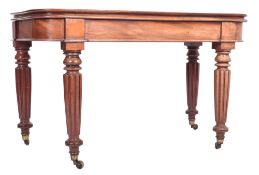 WARING & GILLOW - 19TH CENTURY MAHOGANY PATENT IMPERIAL DINING TABLE