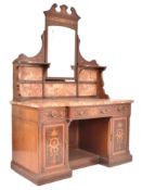 EDWARDS & ROBERTS - EDWARDIAN MAHOGANY INLAID WASHSTAND