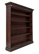 VICTORIAN 19TH CENTURY MAHOGANY OPEN WINDOW BOOKCASE