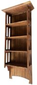 ARTS & CRAFTS LIBERTY MANNER 1920S WALL HANGING BOOKCASE SHELVES