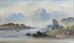 E. L. HERRING - 19TH CENTURY VICTORIAN WATERCOLOUR LANDSCAPE PAINTING