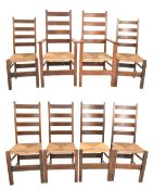 AMBROSE HEAL FOR HEAL & SON - LETCHWORTH - EIGHT CIRCA 1905 CHAIRS