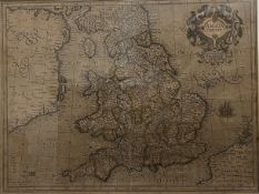 BRITISH ISLES. MERCATOR (GERARD & HODIUS HENRICUS) - ANGLIA REGNUM MAP