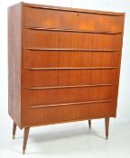 SWEDISH MODERN DESIGN - MID CENTURY TEAK CHEST OF DRAWERS