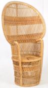 MID CENTURY WICKER CONSERVATORY CHAIR