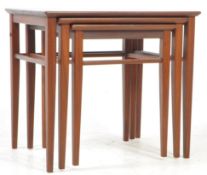 BRITISH MODERN DESIGN - VINTAGE 20TH CENTURY TEAK NEST OF TABLES