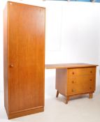 MEREDEW - MID CENTURY OAK VENEER WARDROBE & CHEST