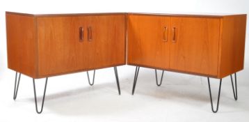 G-PLAN - PAIR OF MID CENTURY TEAK FRESCO CABINETS