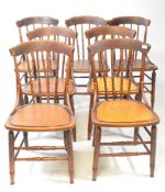 SEVEN EARLY 20TH CENTURY THONET MANNER BISTRO DINING CHAIRS