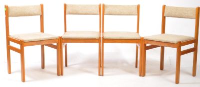 BRITISH MODERN DESIGN - SET OF FOUR LATE 20TH CENTURY DINING CHAIRS