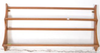 ERCOL - MODER 268 - ELM TWO TIER WALL PLATE RACK