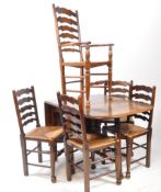 JAYCEE / OLD CHARM MANNER OAK DINING TABLE & CHAIRS