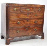 19TH CENTURY GEORGE III MAHOGANY CHEST OF DRAWERS