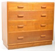 BRITISH MODERN DESIGN - OAK CHEST OF DRAWERS