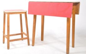 VINTAGE 1960S KITCHEN TABLE & STOOL