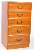 G PLAN FURNITURE - LATE 20TH CENTURY TEAK CHEST OF DRAWERS