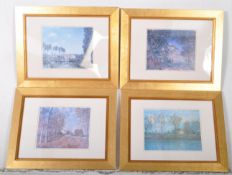 SISLEY GROUP OF FOUR 20TH CENTURY PRINTS