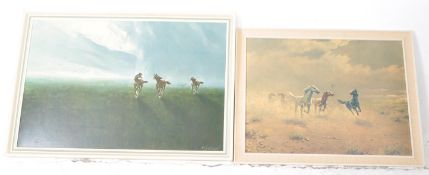 TWO MID 20TH CENTURY PRINTS OF HORSES