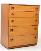 SCHREIBER - MID CENTURY TALL BOY CHEST OF DRAWERS