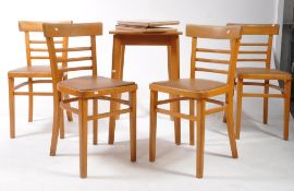 BRITISH MODERN DESIGN - MID CENTURY UTILITY KITCHEN TABLE & CHAIRS