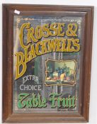 20TH CENTURY VINTAGE ADVERTISING CROSSE & BLACKWELLS WALL MIRROR