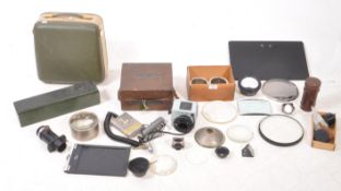 COLLECTION OF VINTAGE CAMERA & COMMUNICATION PIECES