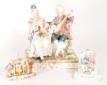 COLLECTION OF 19TH / 20TH CENTURY CONTINENTAL PORCELAIN FIGURES