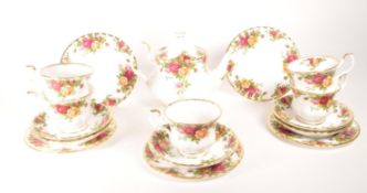 ROYAL ALBERT OLD COUNTRY ROSES MID CENTURY PART CHINA SERVICE
