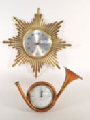 TWO VINTAGE 20TH CENTURY WALL CLOCKS INC WESTCLOX & QUARTZ