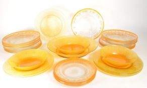 COLLECTION 1970S GLASS DINNER PLATES