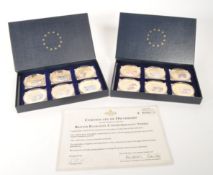 WINDSOR MINT, ENGLAND - BRITISH BANKNOTE COMMEMORATIVE STRIKE COINS