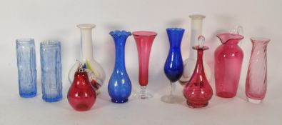 COLLECTION OF 20TH CENTURY GLASSWARE