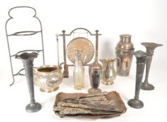 COLLECTION OF EARLY 20TH CENTURY SILVER PLATE PIECES