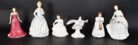ROYAL DOULTON - SIX LATE 20TH / EARLY 21ST CENTURY CHINA LADY FIGURES