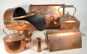COLLECTION OF LATE 19TH / EARLY 20TH CENTURY COPPER WARES