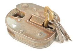 1950S VINTAGE ERA INSURANCE FIVE-LEVER PADLOCK MODEL 975