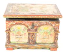 EARLY 20TH CENTURY ANGLO INDIAN WOODEN MUSIC BOX