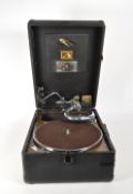 HIS MASTER'S VOICE - HMV 1930S VINTAGE TURNTABLE RECORD PLAYER