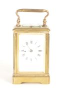 EARLY 20TH CENTURY VINTAGE BRASS CARRIAGE CLOCK