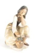LLADRO - NAO - LATE 20TH CENTURY PORCELAIN WATER CARRIER FIGURE 3525