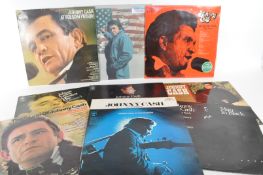 COLLECTION OF LATE 20TH CENTURY JOHNNY CASH LP VINYL RECORDS