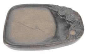 CHINESE 19TH CENTURY DRAGON INKSTONE