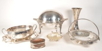 COLLECTION OF LATE 19TH / EARLY 20TH CENTURY SILVER PLATED DINNER WARES