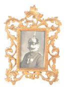 20TH CENTURY FRENCH ROCOCO STYLE GILT METAL PICTURE FRAME