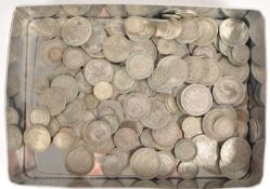 LARGE COLLECTION OF BRITISH CIRCULATED SILVER COINS