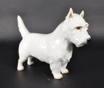 NYMPHENBURG - 20TH CENTURY VINTAGE PORCELAIN TERRIER DOG FIGURE