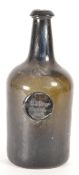 EARLY 19TH CENTURY GLASS WINE BOTTLE