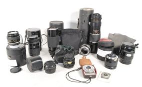 COLLECTION OF VINTAGE 20TH CENTURY CAMERA LENSES