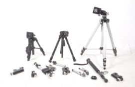 COLLECTION OF VINTAGE CAMERA TRIPODS