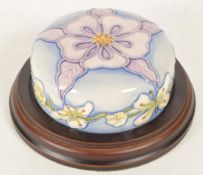 MOORCROFT - LATE 20TH CENTURY STUDIO POTTERY PAPERWEIGHT